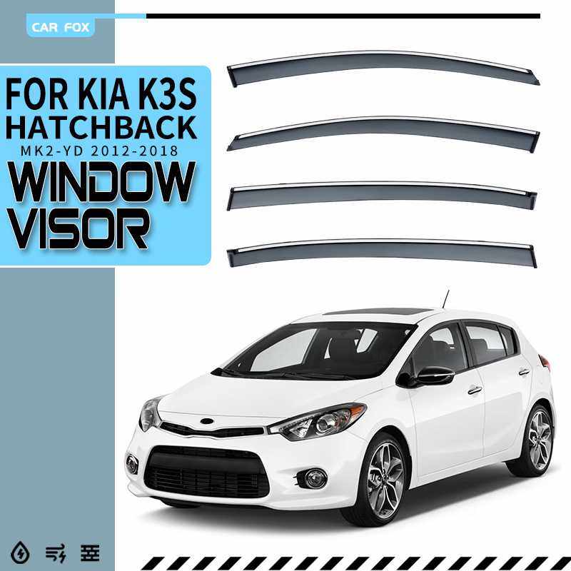 适用起亚K3S两厢三厢晴雨挡雨板KIA K3 Window visor