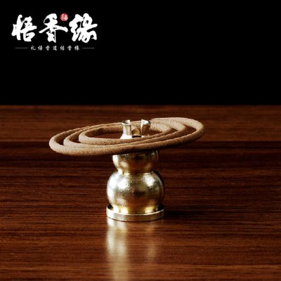 悟香缘 铜香插 线香插 盘香插 香灰 点香棉 多功能香插