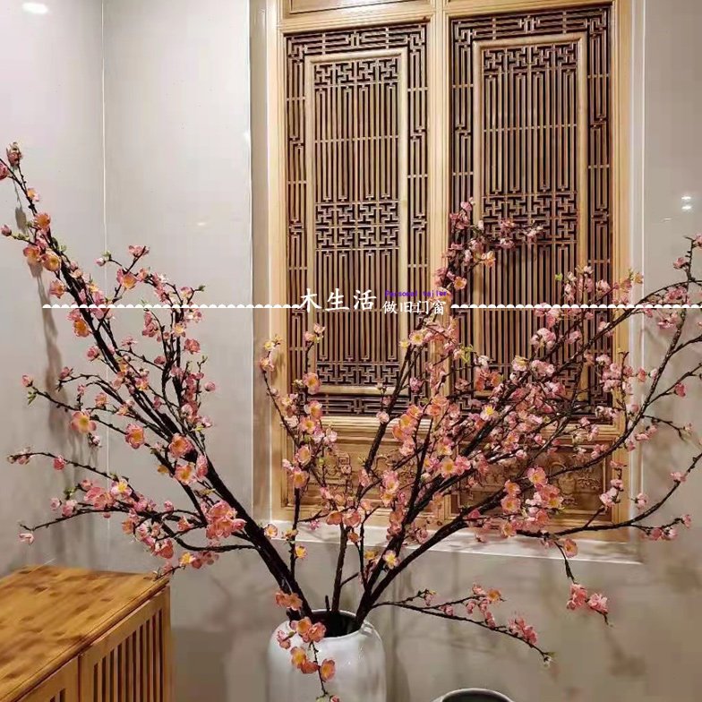 东阳木雕中式实木雕花做旧仿古门窗古风香樟木隔断屏风定制花窗