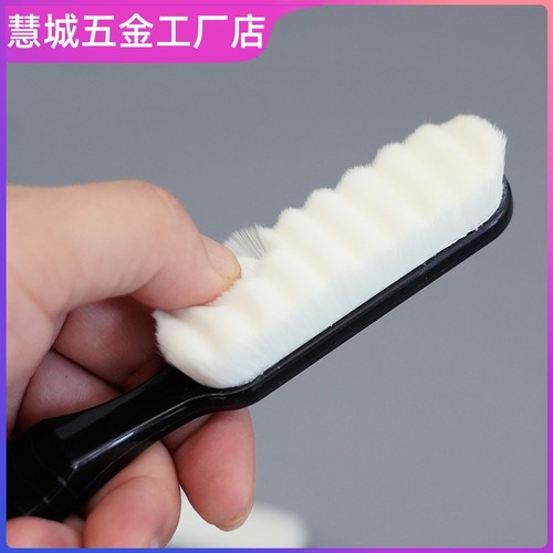 文玩刷子钢丝纳米金刚菩提抛光猪鬃软毛和田玉保养V串打底神器专