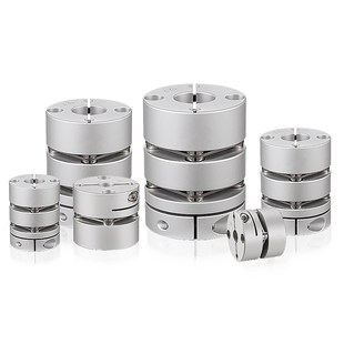 ID单双膜片联轴m器螺钉夹紧型弹性连轴器伺服电机铝合金连铀器