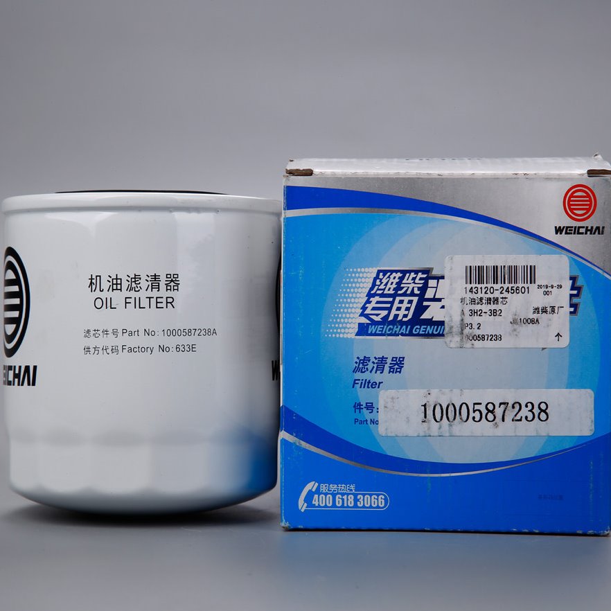 1000587238A/JX1008A潍柴动力扬柴WP3.2发动机专用机油滤清器芯