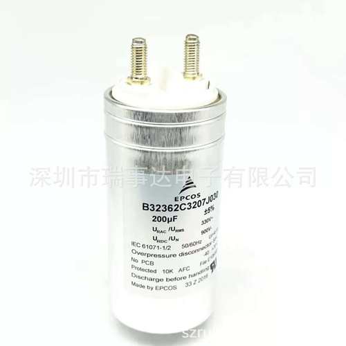 B32362A4107J080 J081 EPCOS 100uF 1200V/480VAC 电力电容器