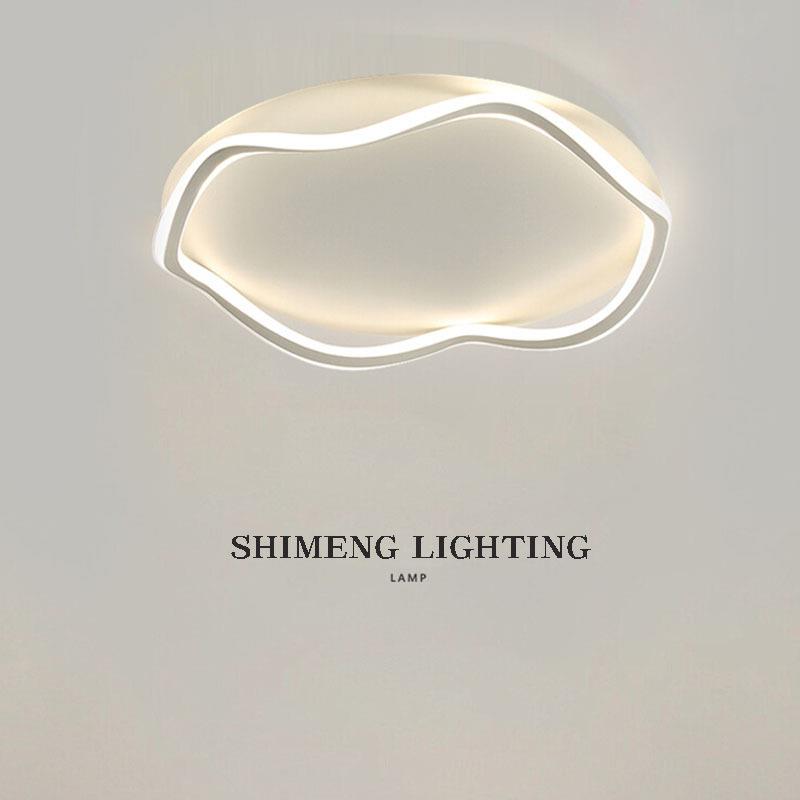 设计师卧室吸顶灯简约现代房间几何温馨主卧灯护眼网红艺术云朵灯