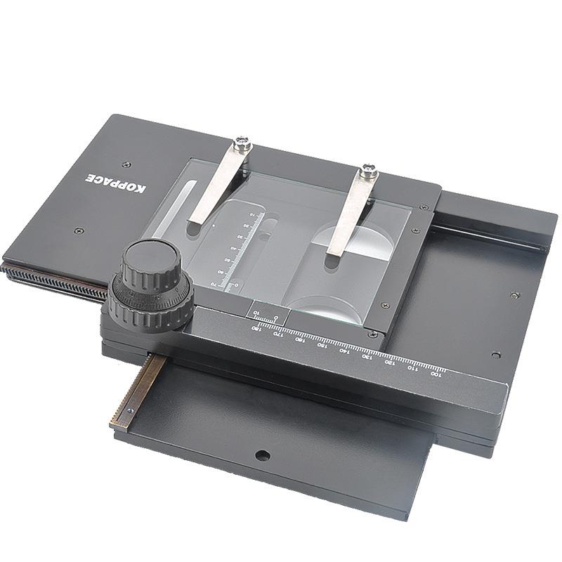 XY移动平台显微镜工作平台75*55mm移动行程95mm安装接口