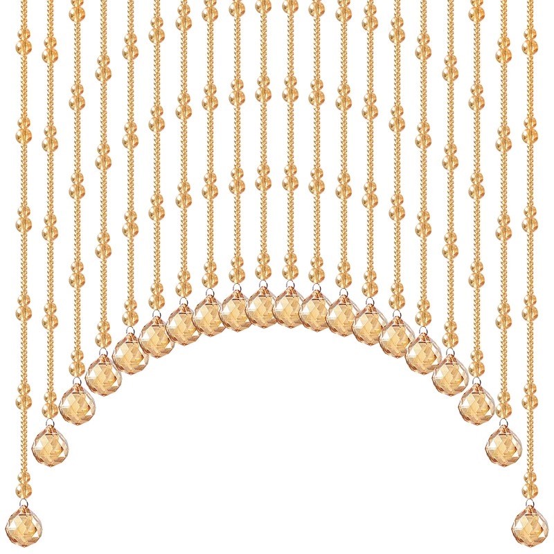 珠帘隔断帘卧室门帘水晶帘子客厅屏风家用葫芦玄关吊帘珠链免打孔