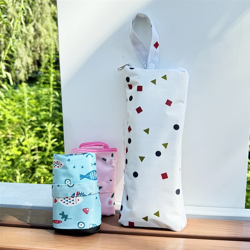 湿雨伞收纳袋防水  印花卡通手提雨伞套吸水雨遮袋 防水雨伞包