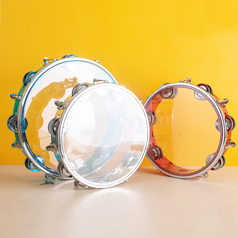 专业幼儿园老师用双排可调铃鼓奥尔夫打击乐器手拍鼓乐队演出乐器