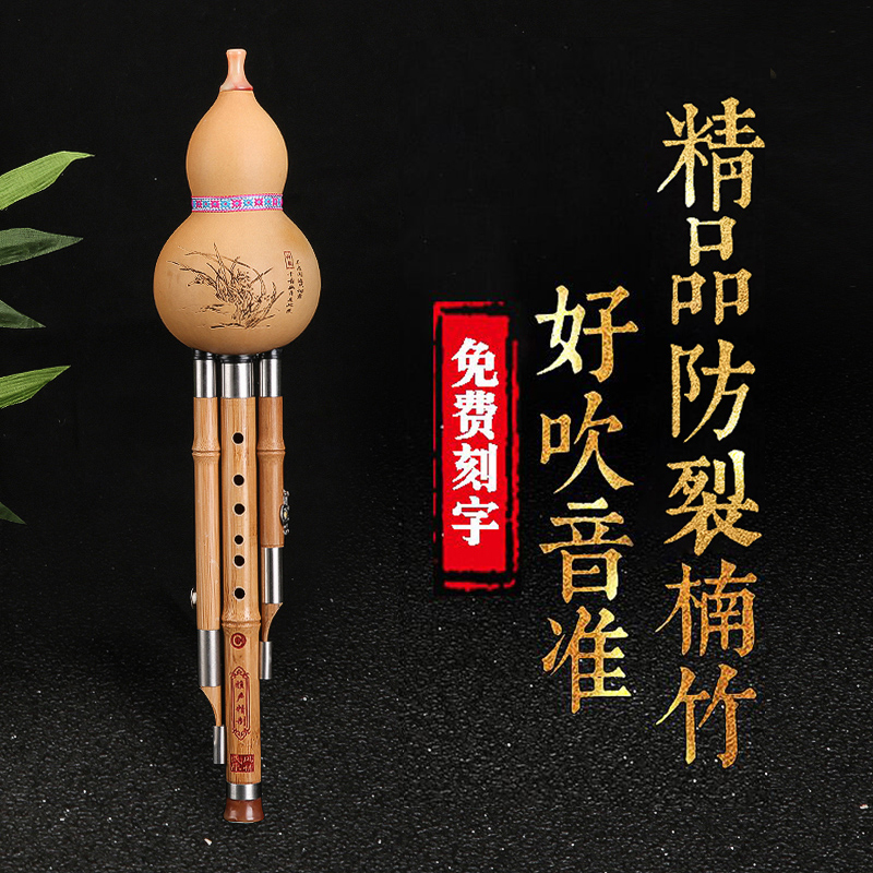楠竹葫芦丝入门儿童初学零基础C调降B/F/G/D调演奏型成人中小学生