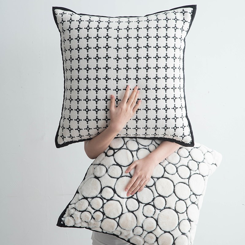 法式抱枕沙发客厅靠垫奶油风大靠背抱枕套不含芯飘窗超大靠枕