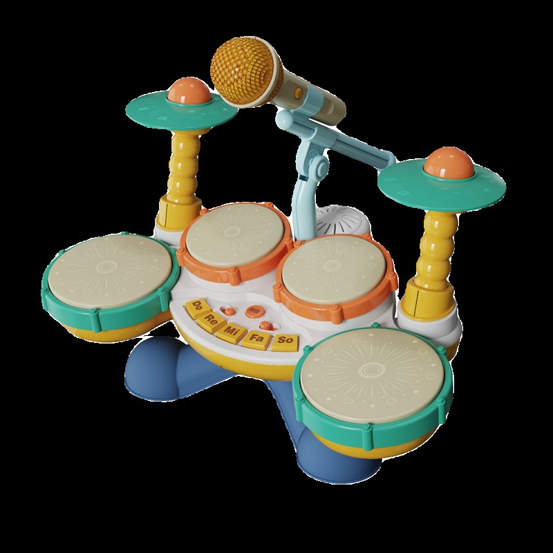 儿童式架子鼓初学者宝宝幼儿打鼓乐器男女孩爵士鼓婴儿玩具1-3岁2