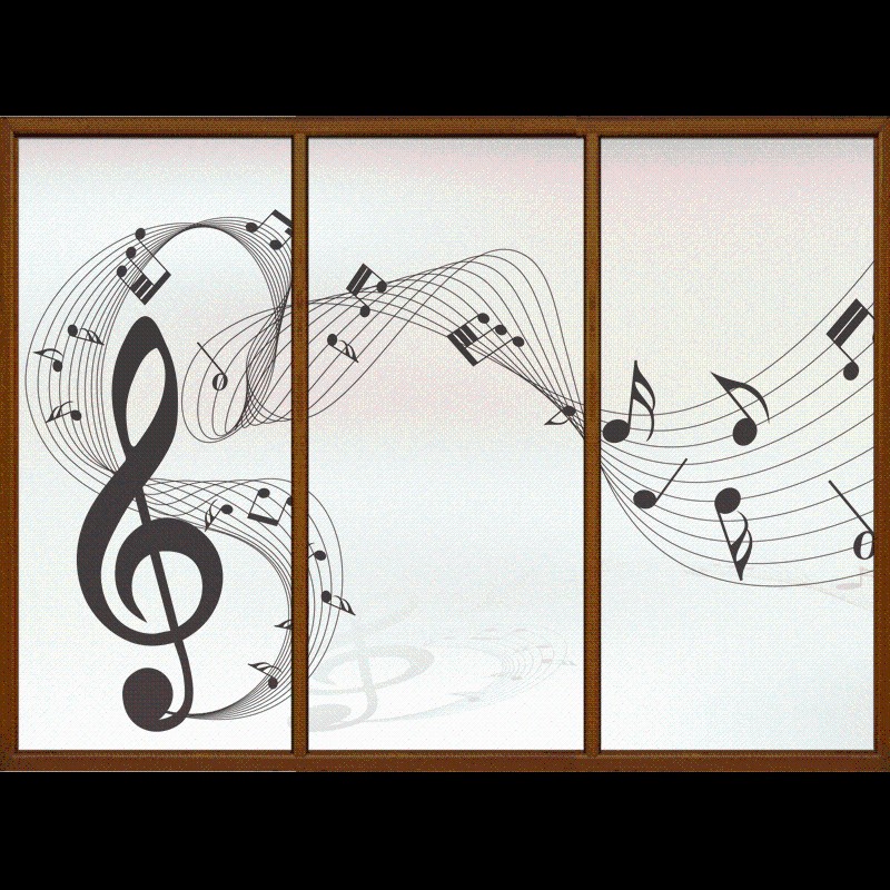 窗户磨砂玻璃贴膜透光不透明音乐培训中心舞蹈静电膜防晒膜贴