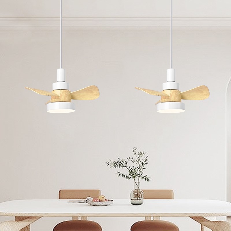 极简客餐厅吊扇灯轨道款吊扇灯磁吸轨道二线轨道可左右Z移动可拆