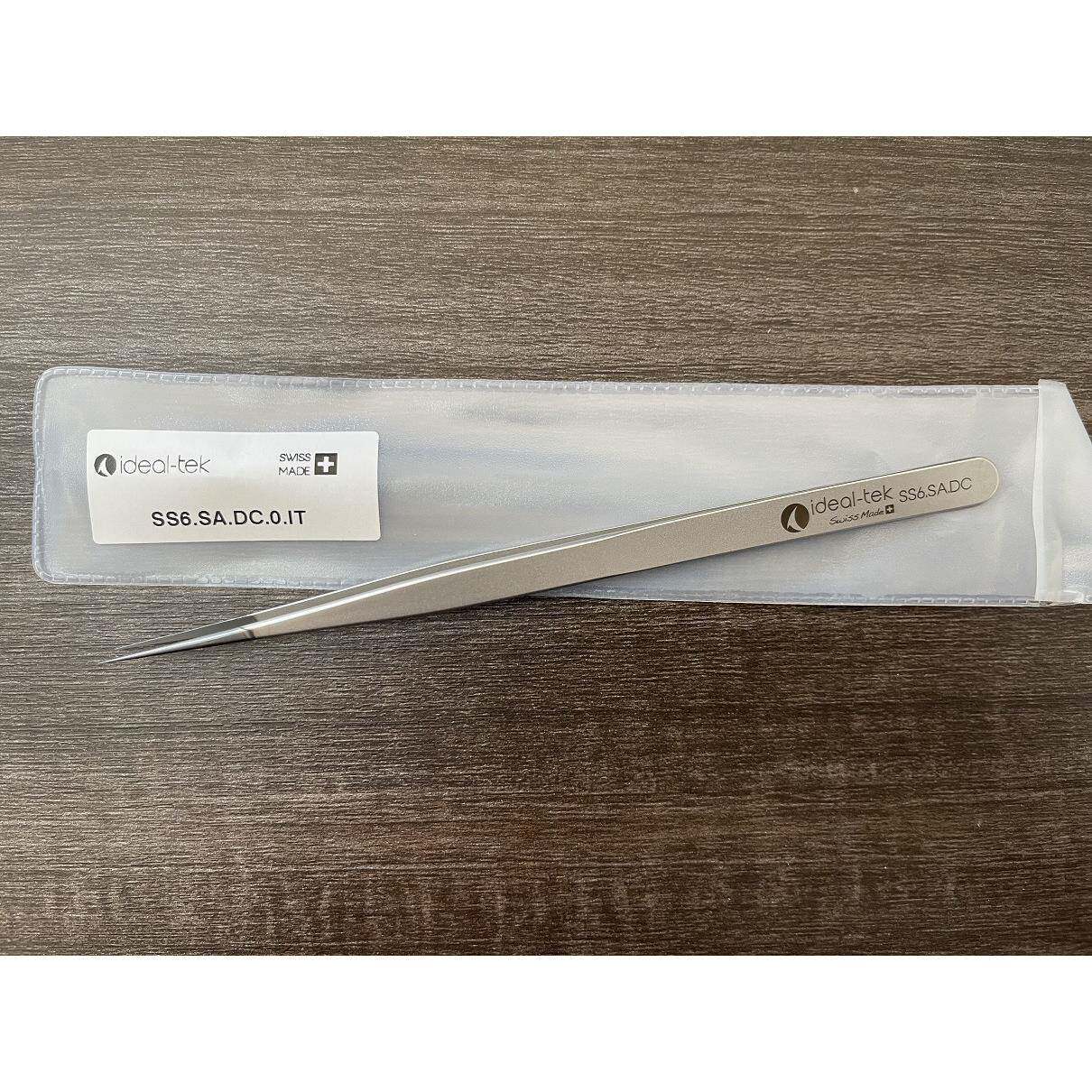ideal-tek镊子SS6.SA.DC微电子组装尖头镊子DC金刚石涂层