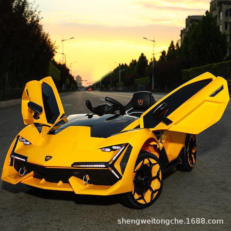 新款儿童电动汽车四轮车可坐人1-4岁遥控车自驾跑车可充电玩具车