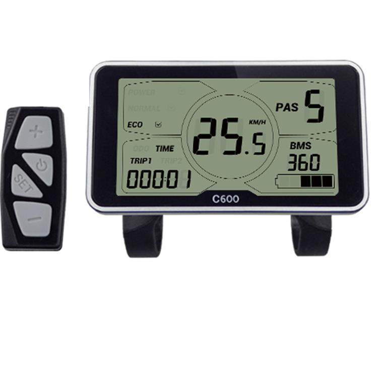 24V36V48VC600高配电动自行车滑板车四寸大屏液晶仪表