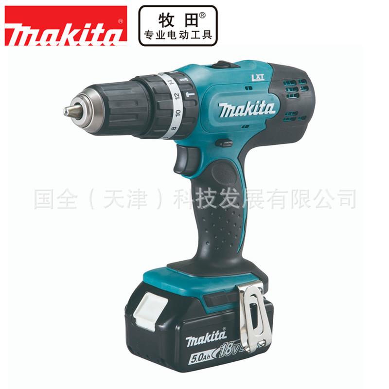Makita牧田充电工具DHP453充电式冲击起子电钻18V锂电1/2夹头42Nm