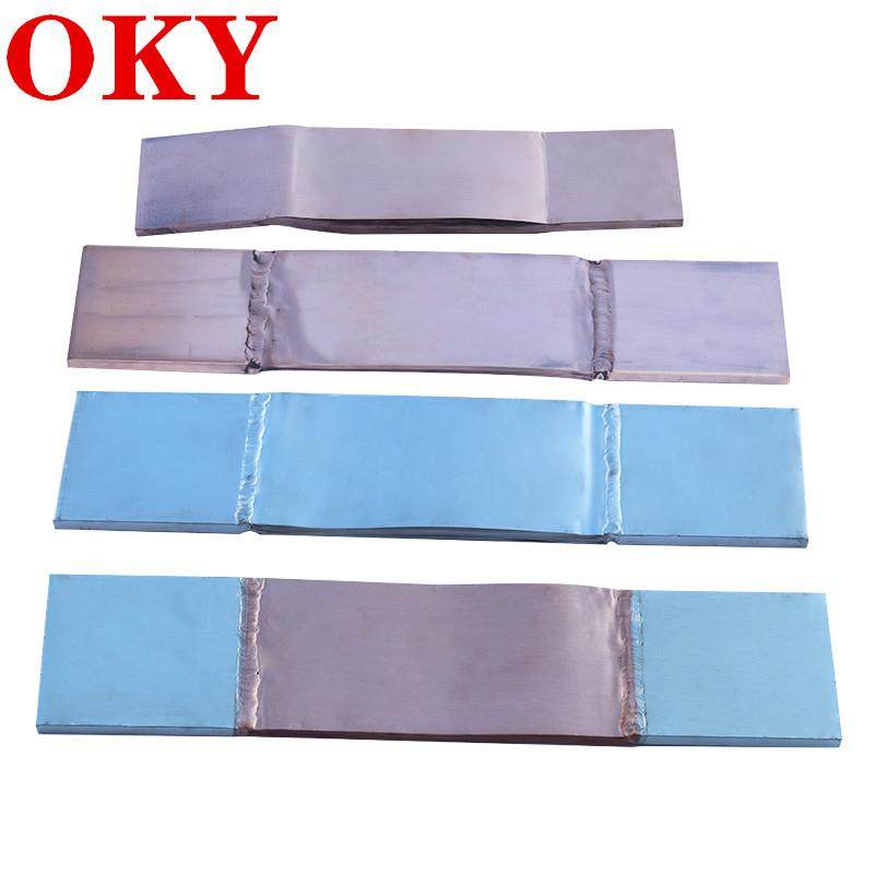 MST铜母线伸缩节全铜变压器端子非标宽度100mm镀锡铜箔软连接