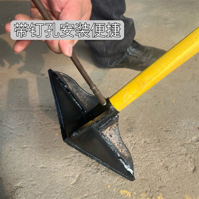 农用夯土器大号重型地基夯实地面压实打夯板工具挖树根凿岩平地