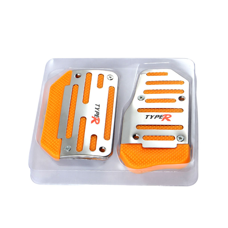 汽车油门踏板改装通用型离合器铝合金属刹车防滑脚踏板防滑垫用品