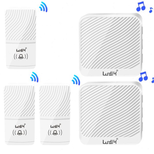 三拖一二超远距离门铃无线家用电子遥控玲病人老人呼叫器智能防水