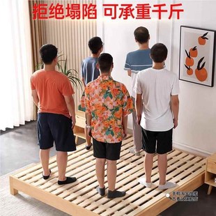 加厚杉木床板实木铺板整块垫片防潮排骨架床架子折叠床板木条榻榻