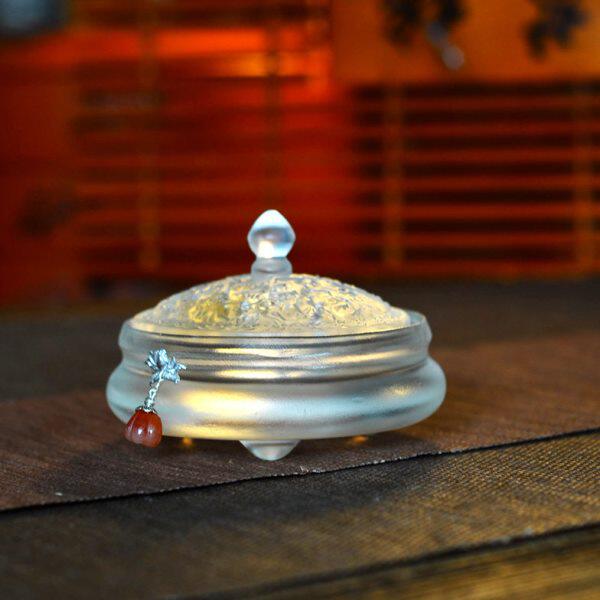 国风琉璃香炉家用室内高端禅意香道创意个性香薰茶道功夫茶事摆件