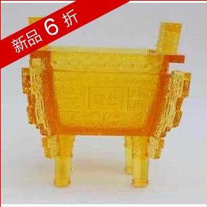 冲五钻 打折包邮 古法琉璃摆件 YL琉璃D-001浩翰乾坤 鼎 大