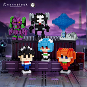 日本nanoblock小颗粒积木EVA新世纪福音战士盲袋第一弹拼装 玩具