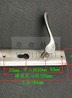 卧室房门卫生间门木门小50执手锁5040双舌锁体 孔距130/155/170mm