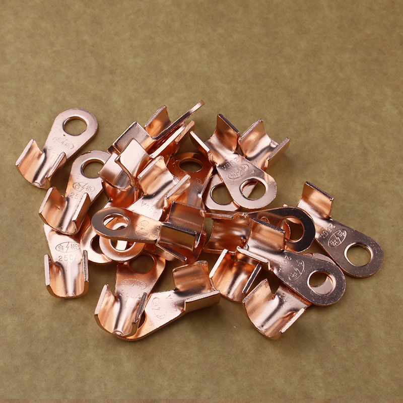 开口鼻OT-250A 铜鼻子 铜接头线耳 铜接线端子 国标A级厚款20只装