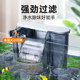 鱼缸过滤器过滤循环水泵制氧一体机小鱼缸壁挂式 小型三合一瀑布式