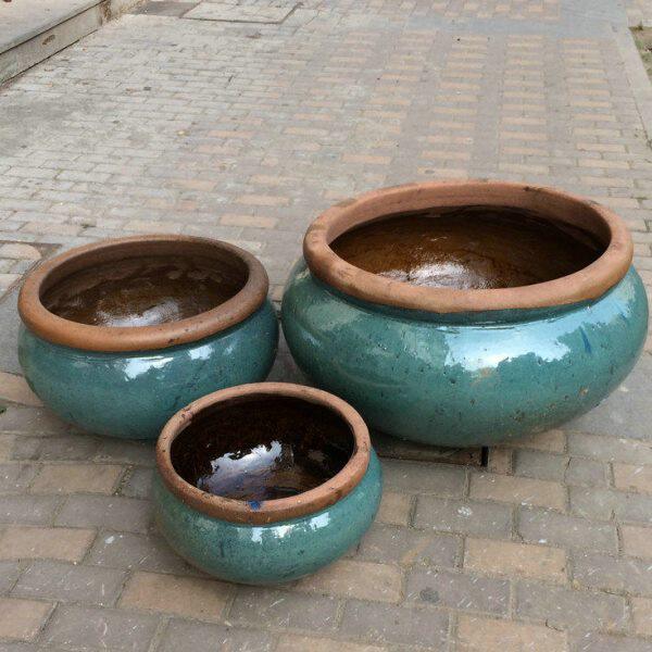 人气陶缸陶罐土陶摆件景观鱼缸中式装饰组合陶瓷花瓶粗陶大口花盆
