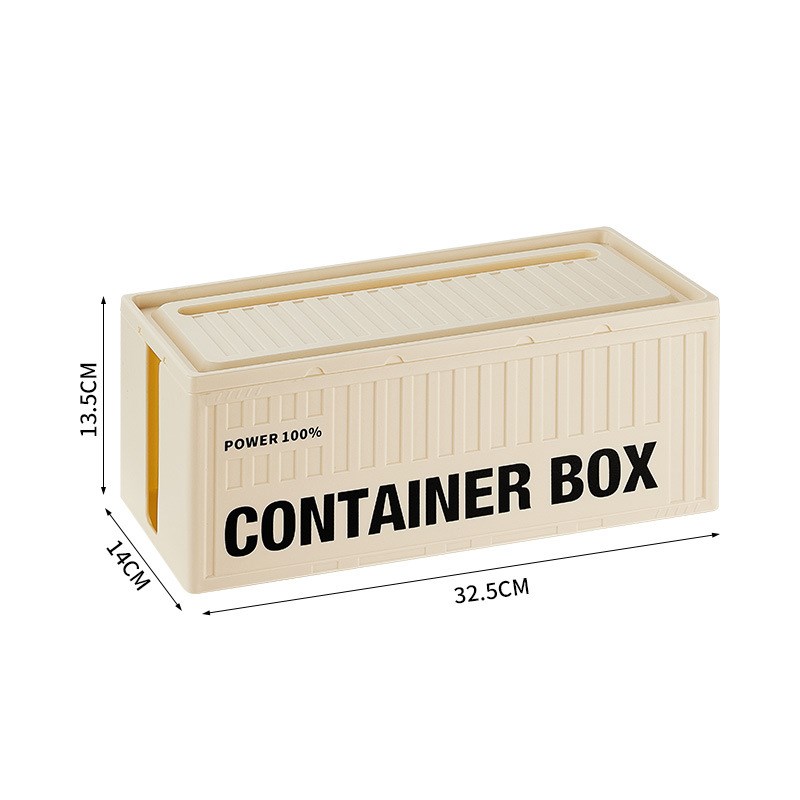 插排插线板收纳盒桌面电源线充电C线插座整理神器排插集线器理线