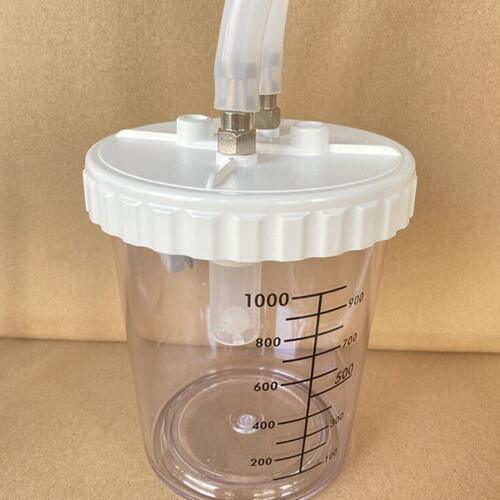 1000ml  1L 塑料缓冲瓶 缓冲瓶 真空泵使用 缓冲液体透明气体洗瓶