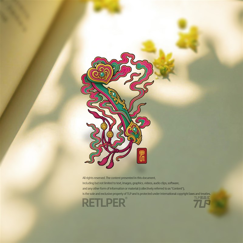 EE镂空车贴 原创 如意遂意 传统云纹飘逸 汽摩平.面防水贴纸