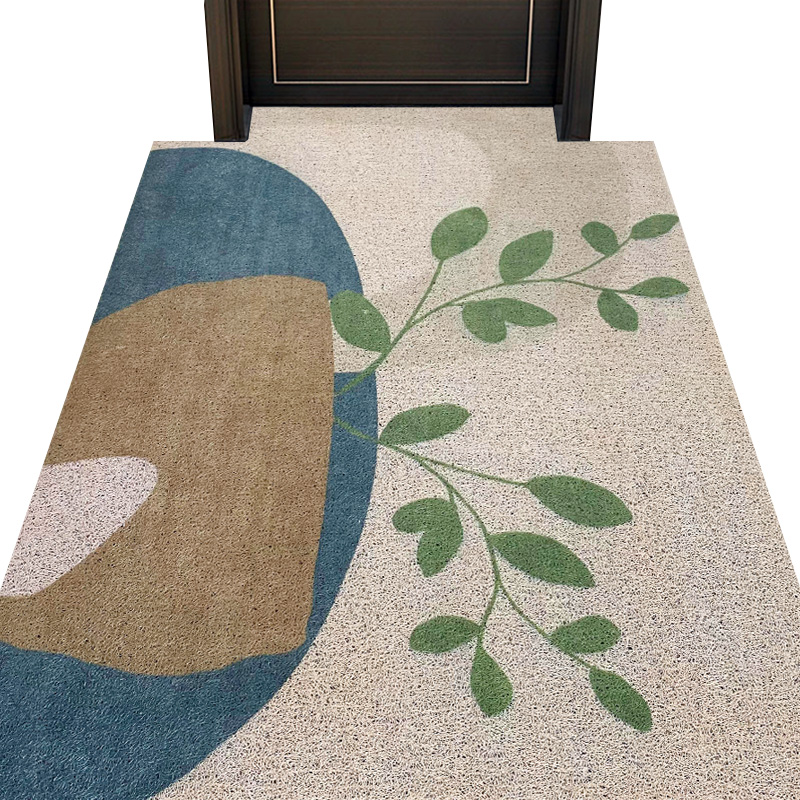 丝圈侘寂风进门户外地垫可爱日式大门口踩脚垫子家用入户门垫地毯