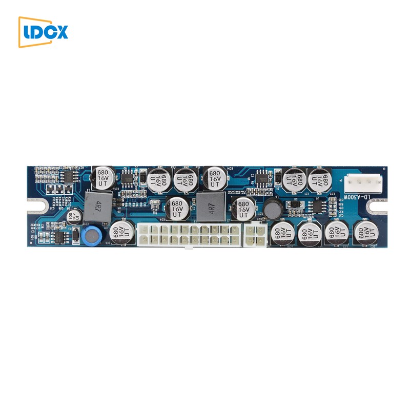 直销联达12V300W直流电源模块静音DC-ATX台式电脑200W电源转接板