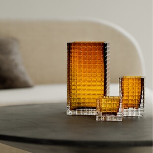 丹麦进口Louise Roe城市之光系列花瓶烛台玻璃装饰样板房摆件北欧