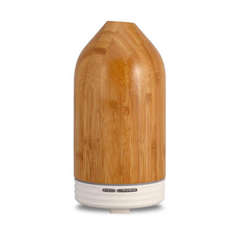 出口创意迷你精油香薰机静音加湿器插电香薰灯空气净化实木外壳