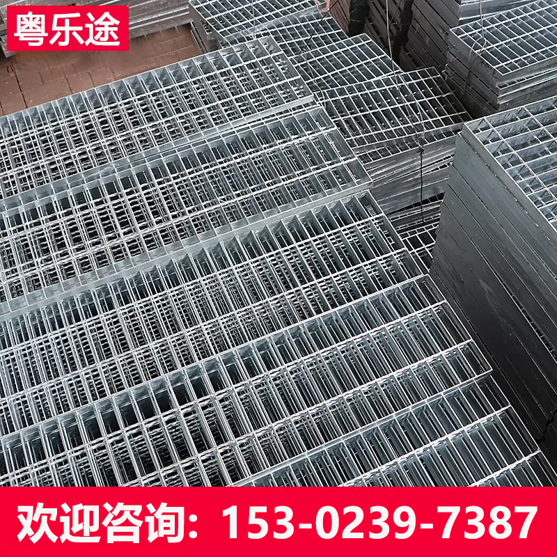 热镀锌钢格栅板排水沟地漏小区车库下水道盖板定制网格栅板