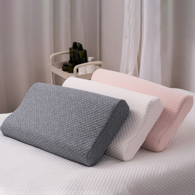 美容床按摩乳胶枕枕头单人护颈椎学生宿舍睡眠颈椎方枕记忆枕枕芯