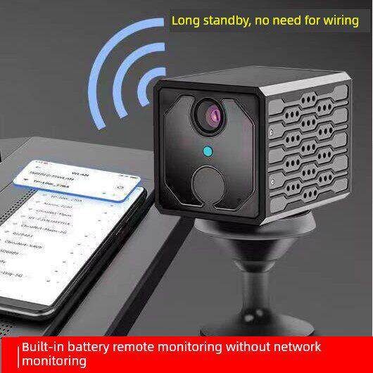 无线摄像头免插电手机远程360度无死角高清夜视4G猫眼家用监控器
