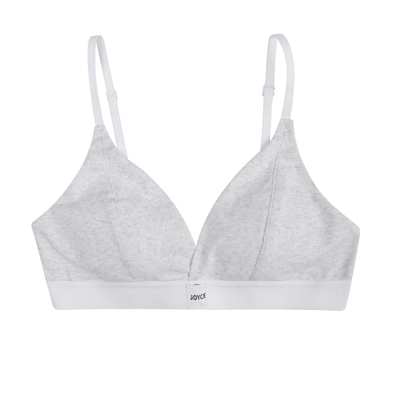 JoyceBra棉质柔软亲肤三角杯内衣女小胸聚拢无钢圈舒适透气文胸罩
