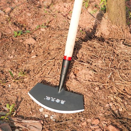 铲草神器除草锄地铲子月牙铲锰钢农用推草锄头养殖场清洁粪工具刀