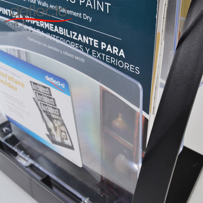 A4三层展示架桌面资料架亚克力多层文件宣传架办公文件收纳盒目录