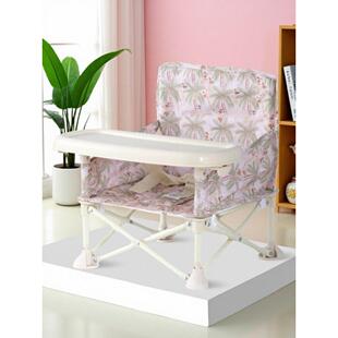 宝宝餐椅便携式户外露营旅行休闲折叠椅易拆洗沙摊椅家用外贸同款