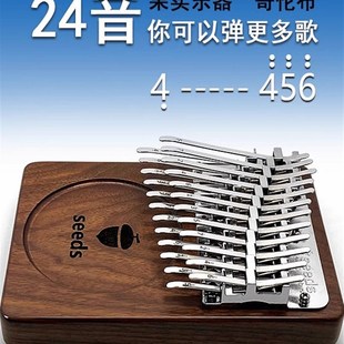 Seeds果实24音哥伦布拇指琴卡林巴17音21音板式kalimba手指琴乐器