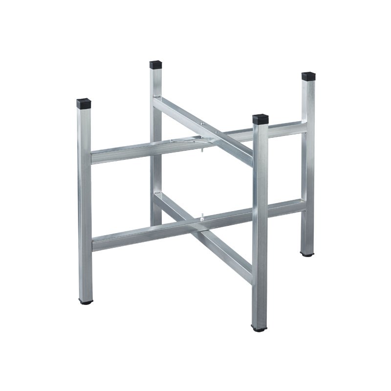 简易大圆桌架可折叠镀锌不锈钢桌腿支架桌脚餐桌折叠桌腿桌脚架子