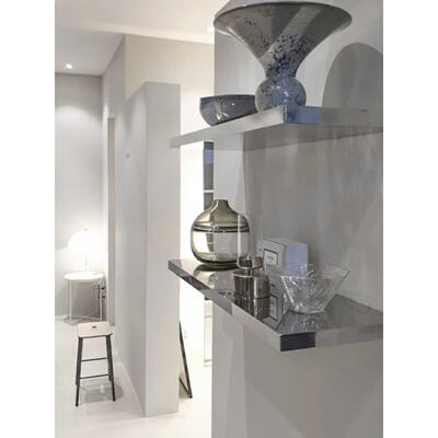 不锈钢层压板高档鞋袋展示架书架墙装饰展示架一字隔断墙储物架